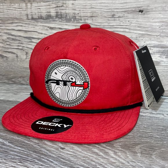 GMC AT4 Topo 3D Classic Rope Hat- Red/ Black - Picture 3 of 4